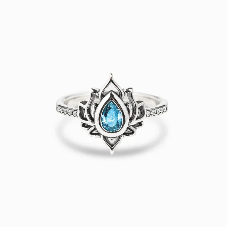 Fuck It and Begin Again Lotus Ring