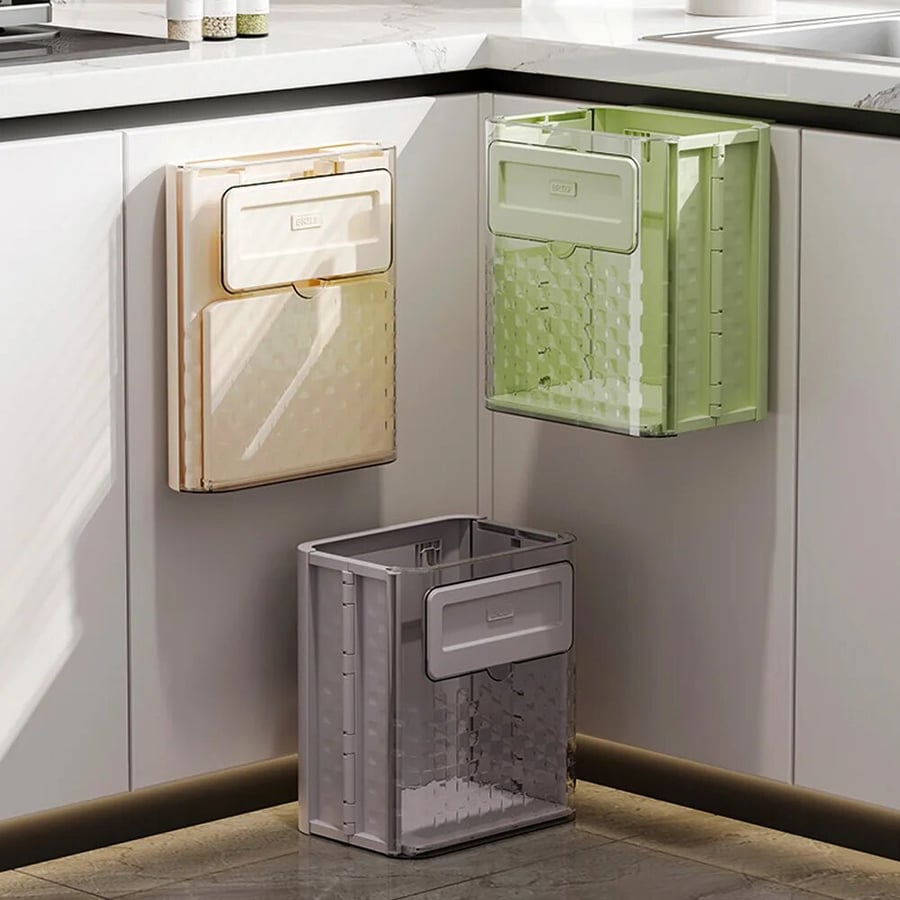 SpaceBin – Wall-Mounted Foldable Trash Can