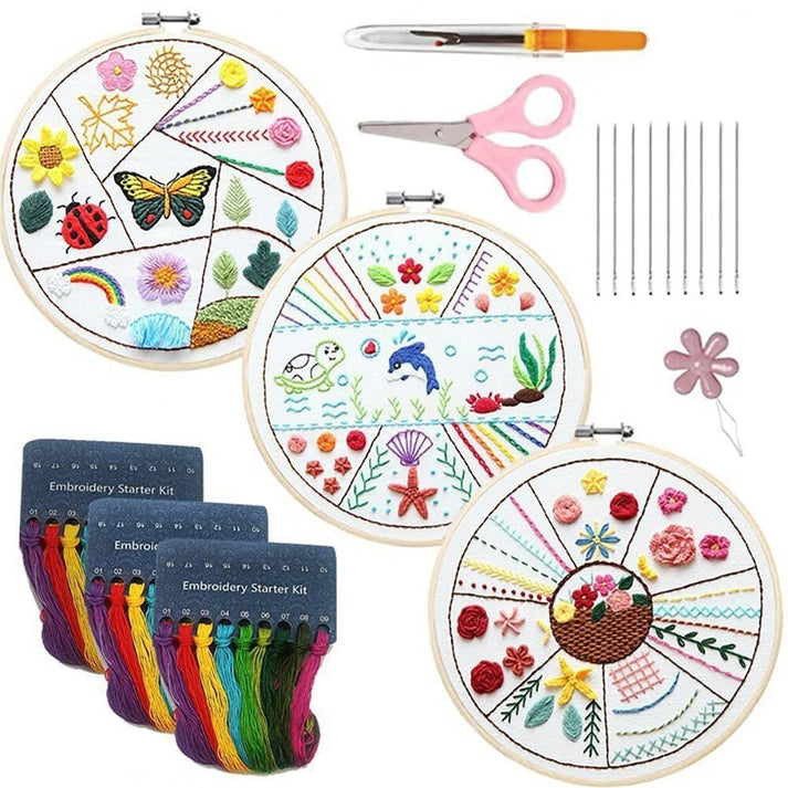 StitchBloom – Beginner’s Embroidery Kit for Creative Expression