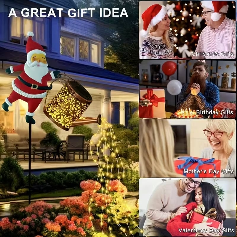 ClausGlow - Magical Solar Santa Lantern Lights