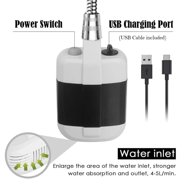 TrailShower – Adjustable Flow Outdoor Shower