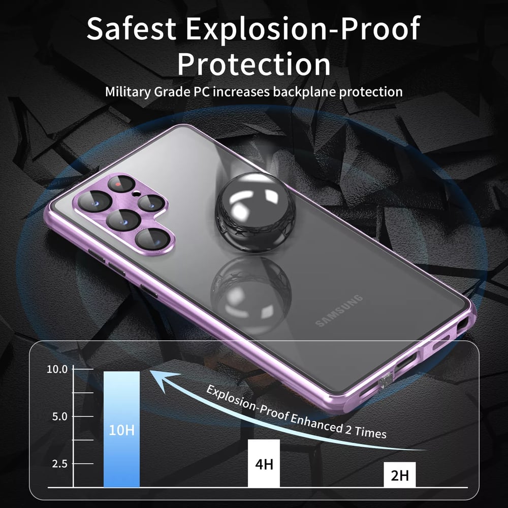 GlassGuard – Magnetic Full-Cover Phone Case