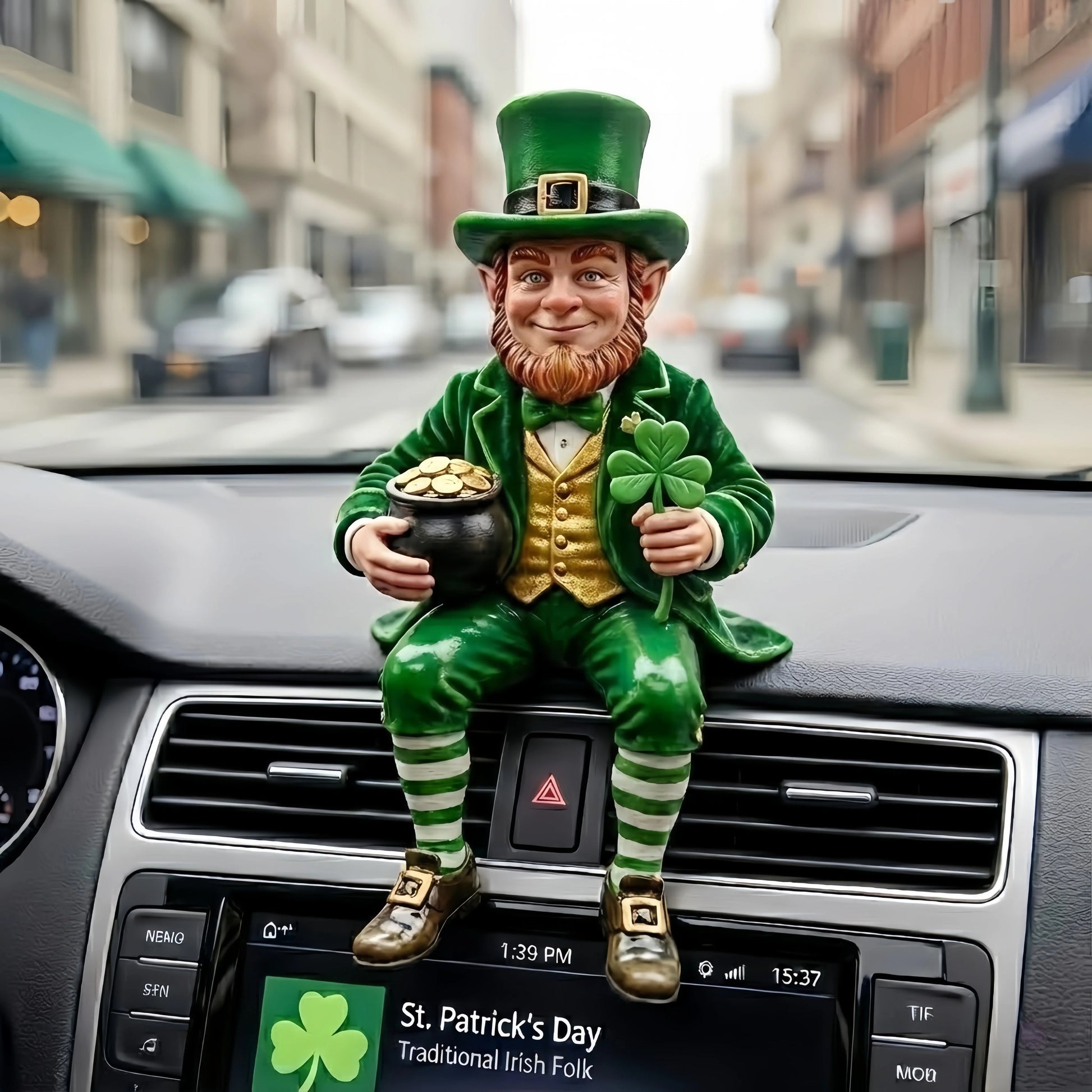 🔥Hot Sale 49% OFF -🍀St. Patrick’s Day Decorative Figurine🍺 Serene Desk Companion