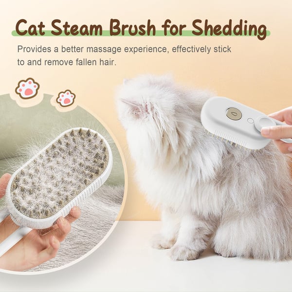 FurMist – Gentle Steam Grooming Brush for Pets