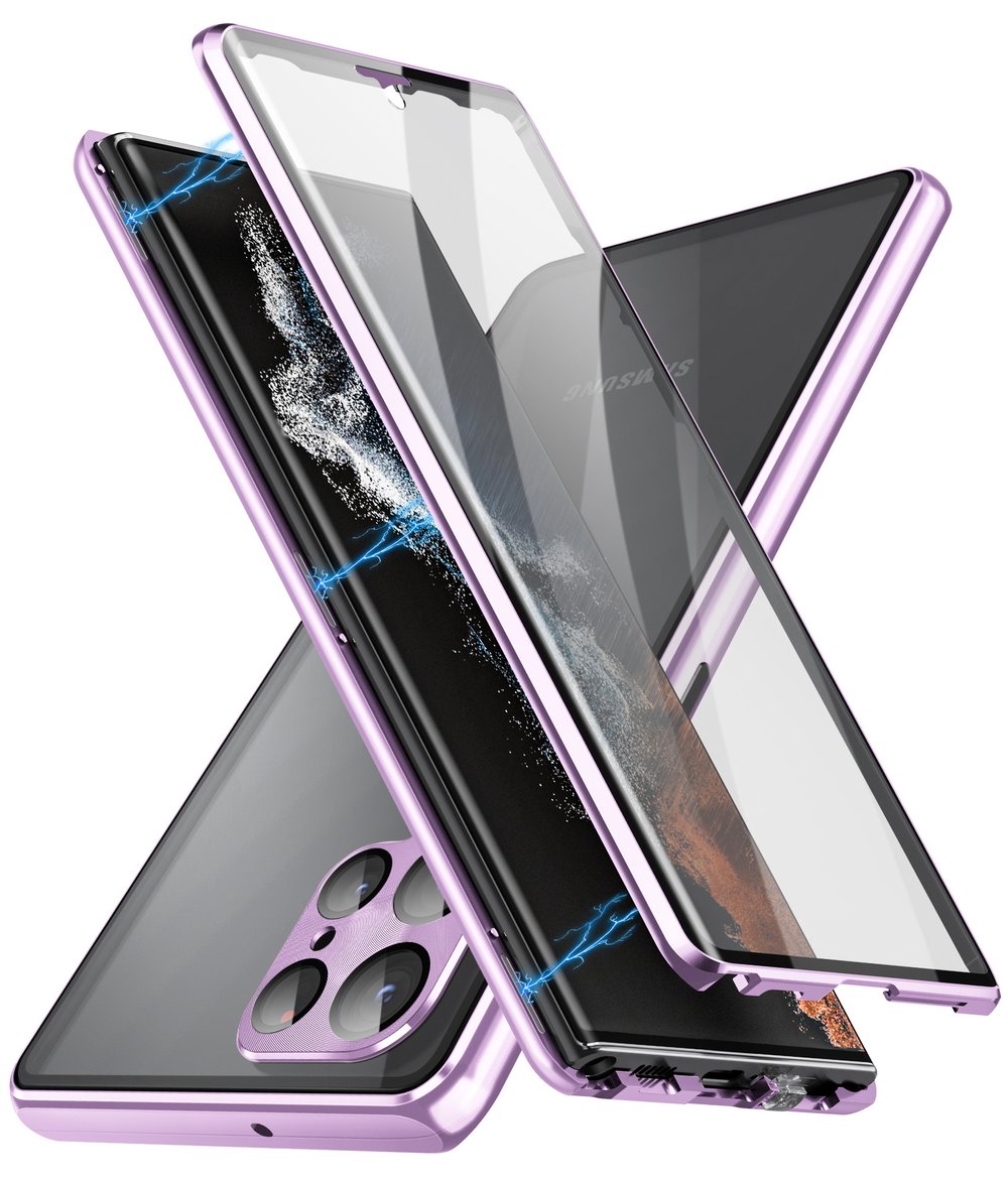 GlassGuard – Magnetic Full-Cover Phone Case