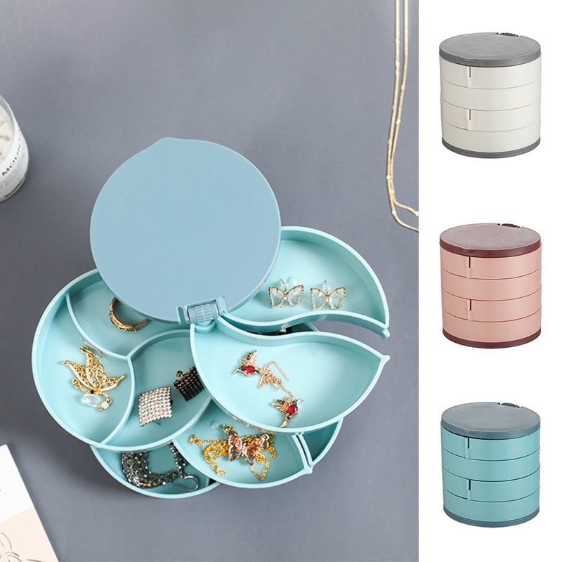 GleamVault – Rotating Jewelry Organizer