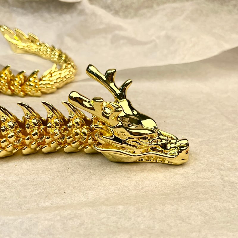 AuricDragon – Articulated Gold Figurine