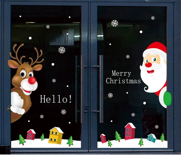FrostyClings – Reusable Christmas Window Stickers