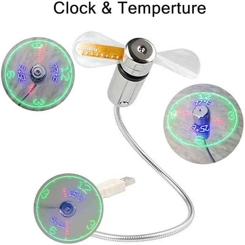 AeroGlow – Smart LED Clock Fan