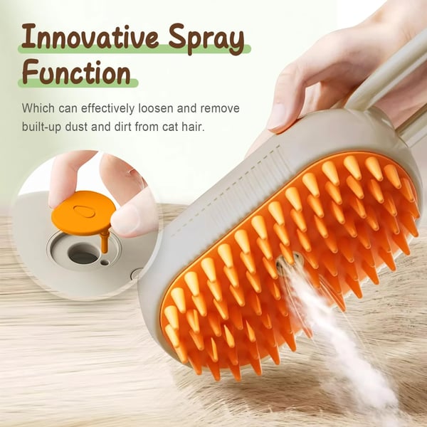 FurMist – Gentle Steam Grooming Brush for Pets