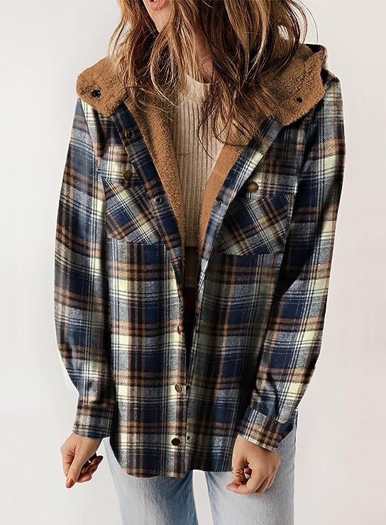 PlaidLuxe – Long Sleeve Buckle Jacket