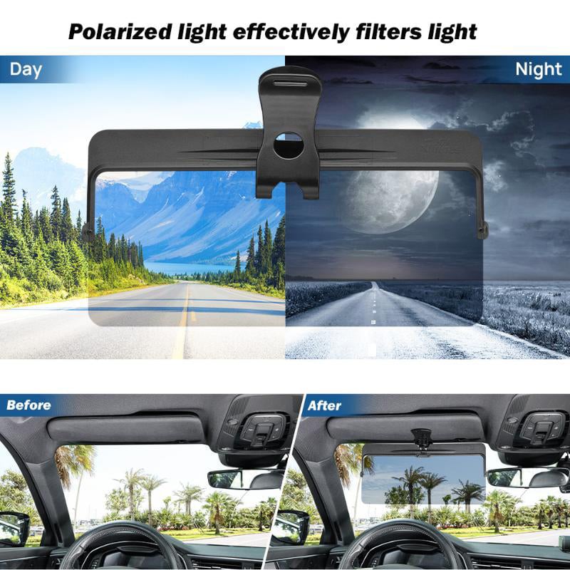 🚗LAST DAY 49% OFF🔥Universal Car Sun Visor With Polarized Glare Protection