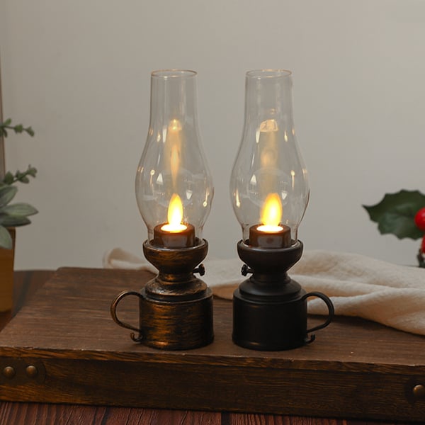 AmberFlame – Retro LED Kerosene Lantern