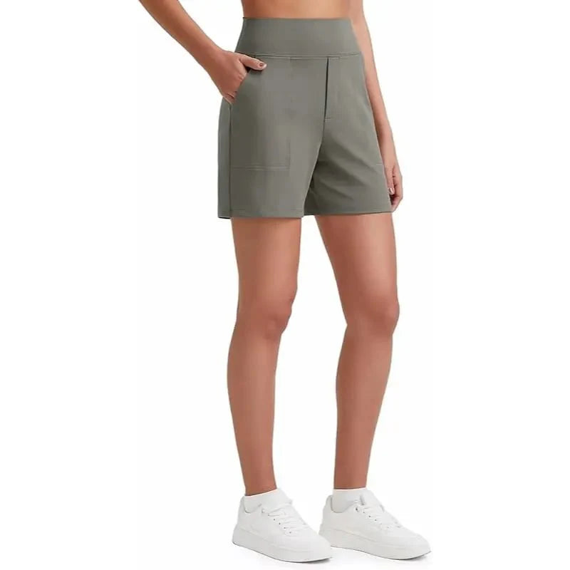 FitAura – Women’s High-Waisted Sport Shorts