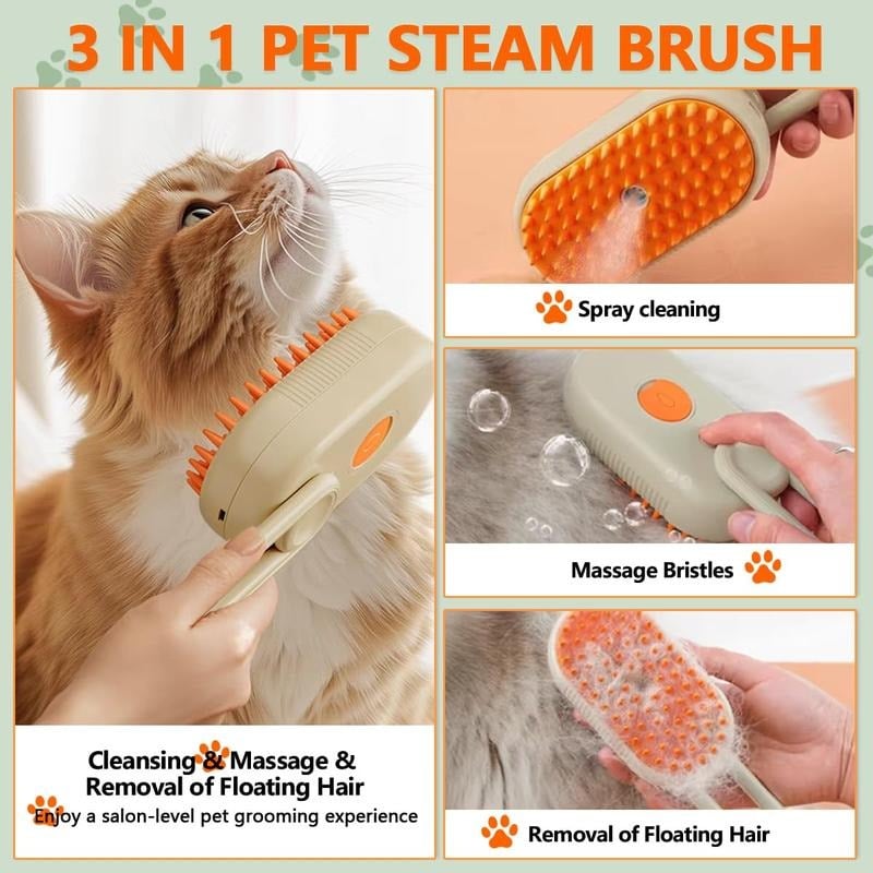 FurMist – Gentle Steam Grooming Brush for Pets