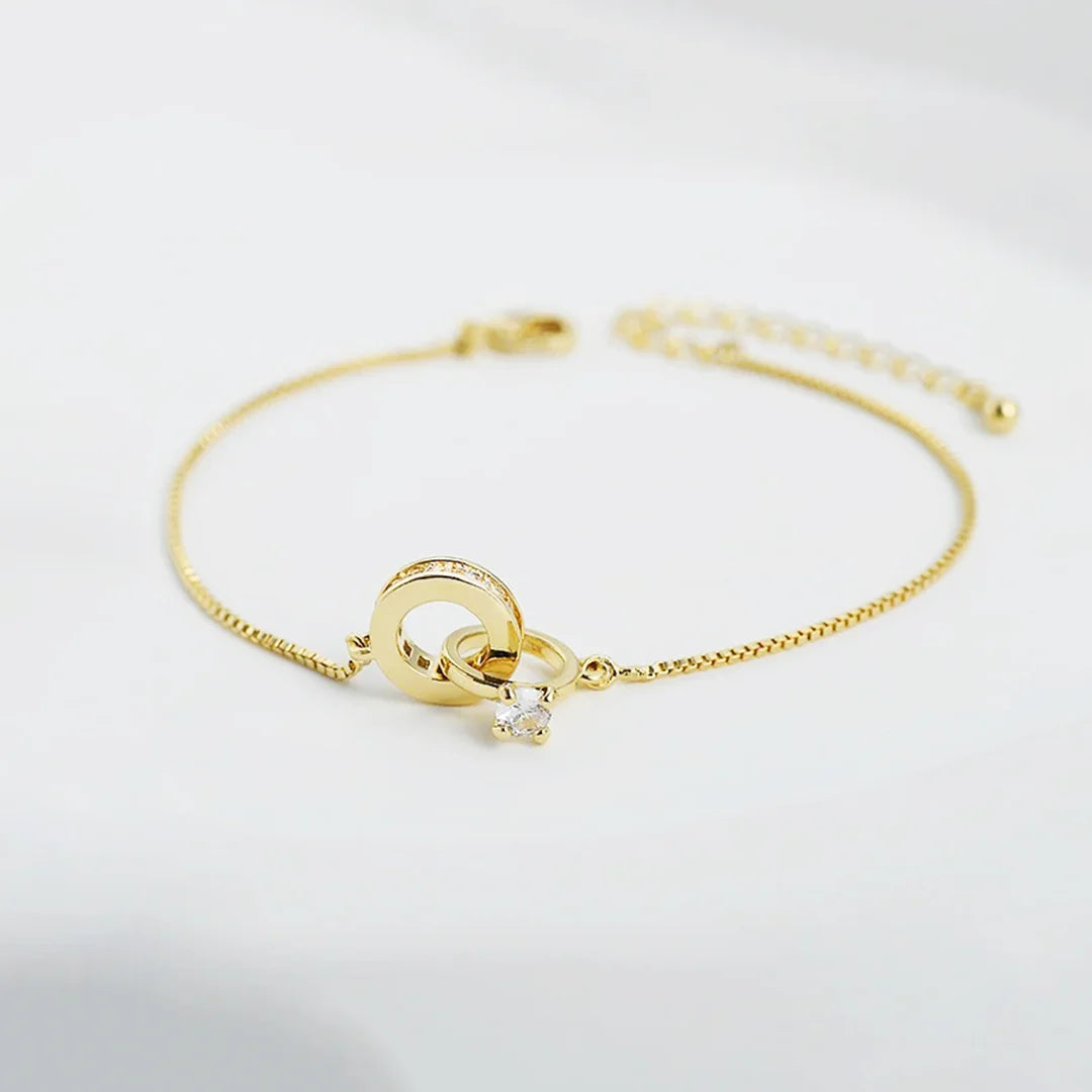 EternaHeart – Interlocking Diamond Bracelet