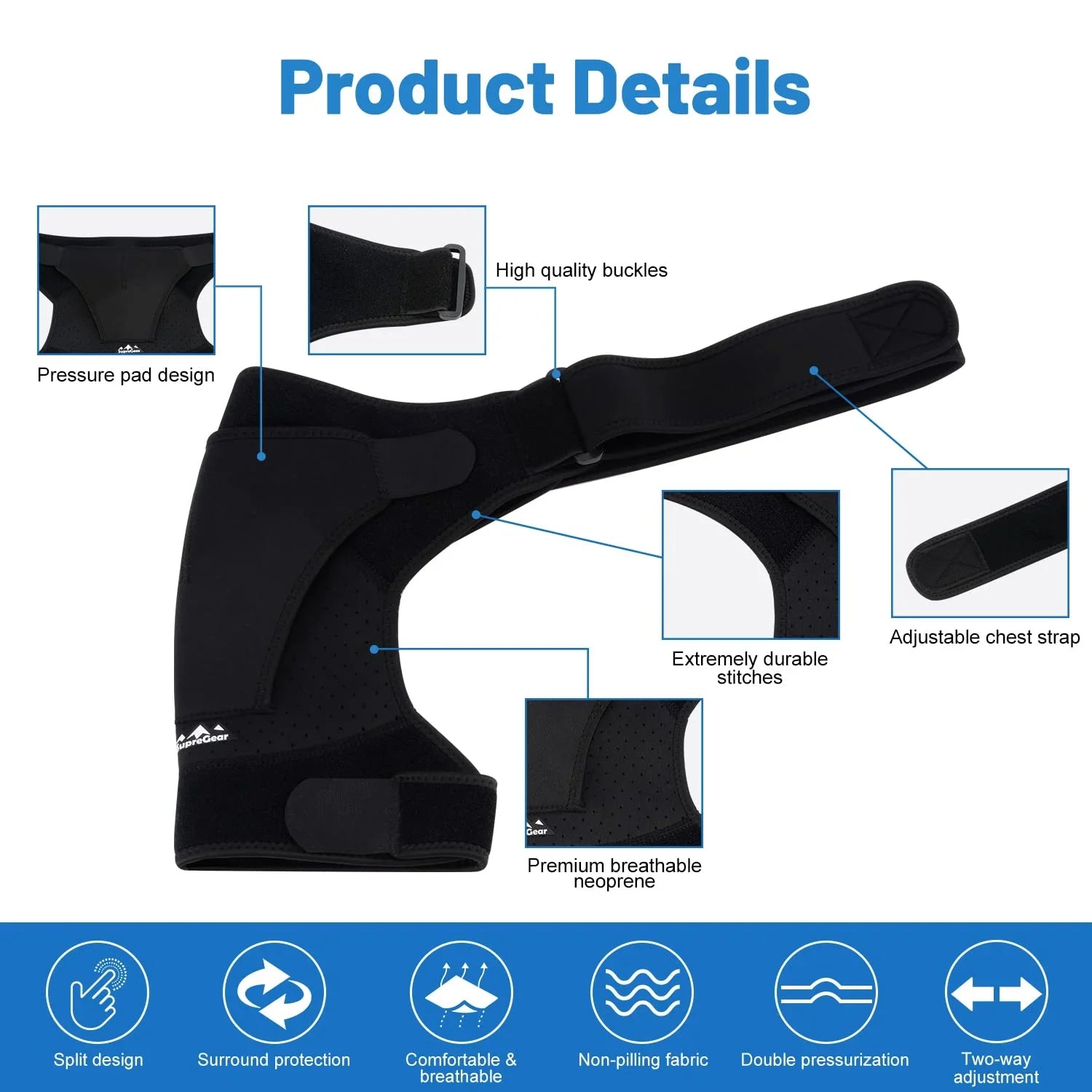 FlexiBrace – Supportive Shoulder Stabilizer