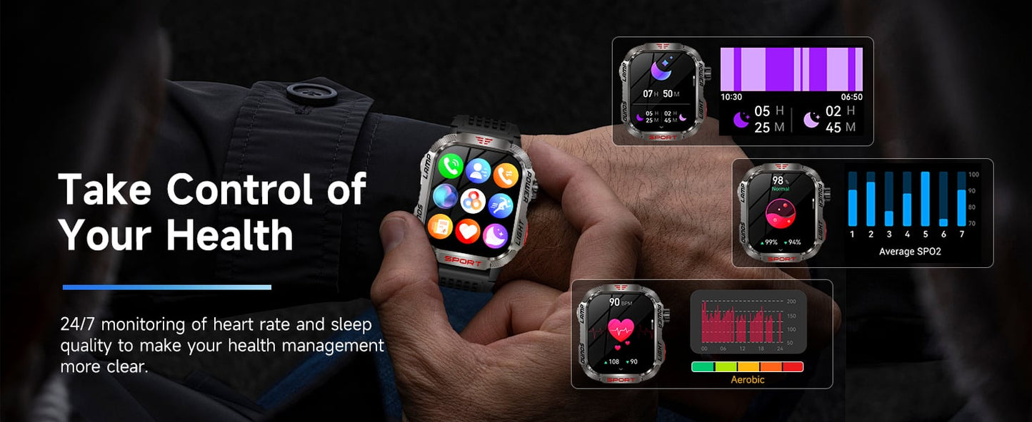 TitanGear – Military Outdoor Smart Watch