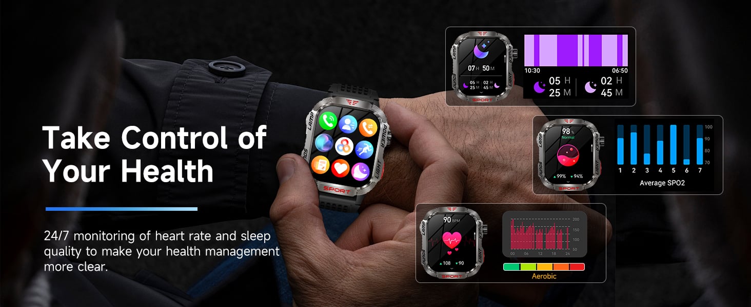 TitanGear – Military Outdoor Smart Watch