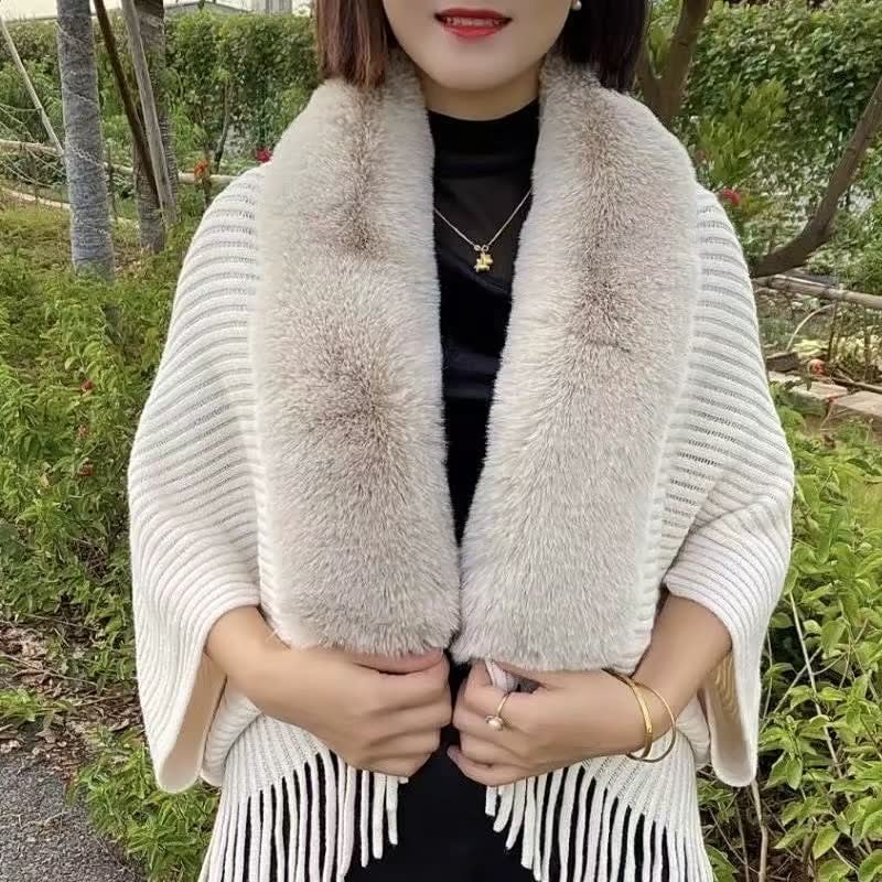 SnugFlow – Thick Cozy Knitting Shawl