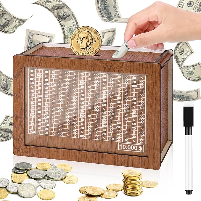 Vaultify – Elegant Wooden Savings Box
