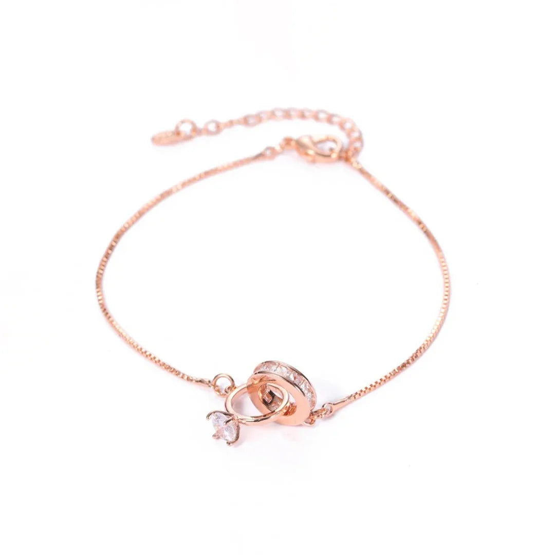 EternaHeart – Interlocking Diamond Bracelet