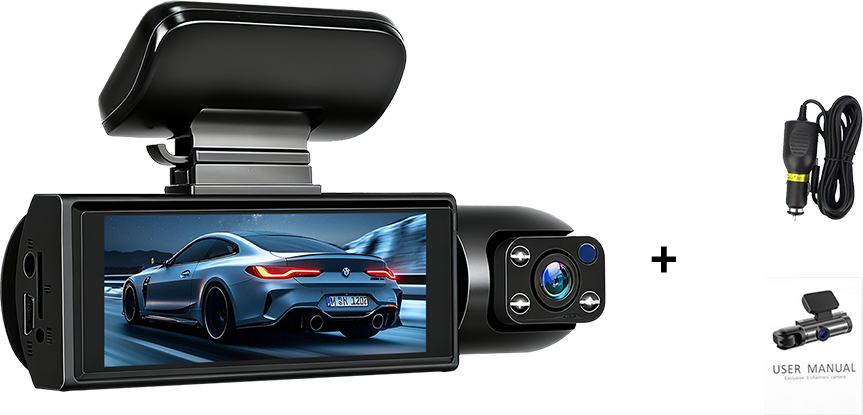 RoadVision – 1080p Dual Lens Dash Cam