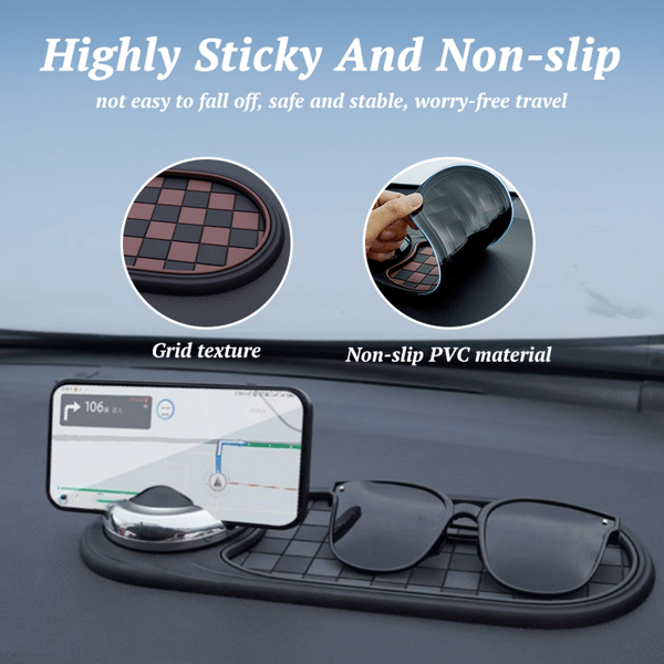 DriveGrip – Multifunctional Anti-Slip Dashboard Mat