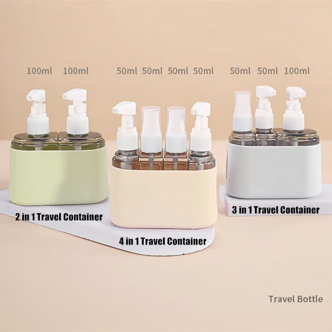 PackEase – Portable Shampoo Dispenser Kit