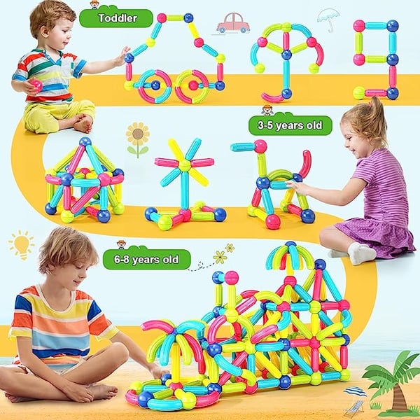 MagniBuild – Creative Magnetic Sticks Building Set