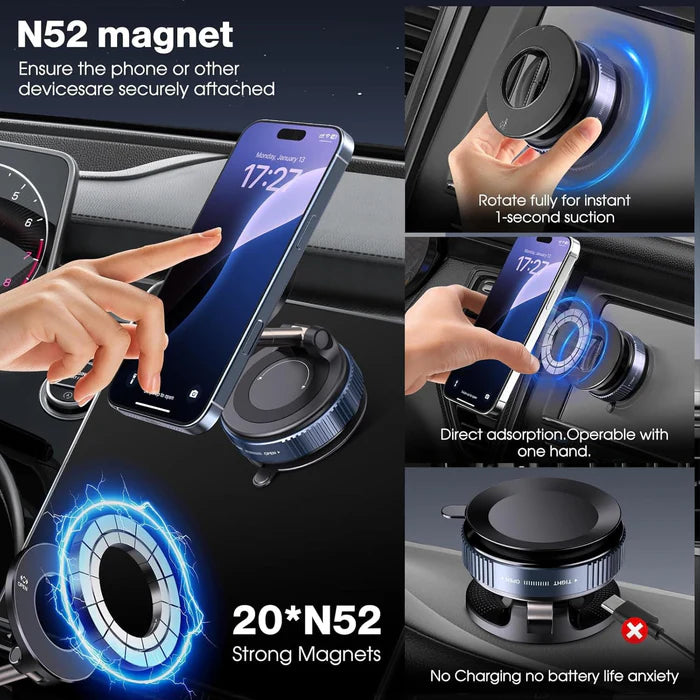 AutoMag – Vacuum Magnetic Dashboard Phone Holder