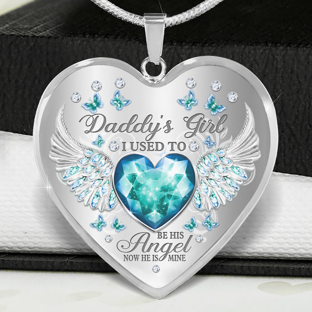 Papa’s Angel - Cherished Heart Keepsake Necklace