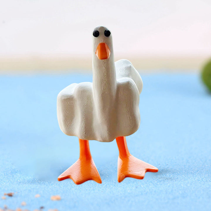 QuackOff – Middle Finger Duck Ornament
