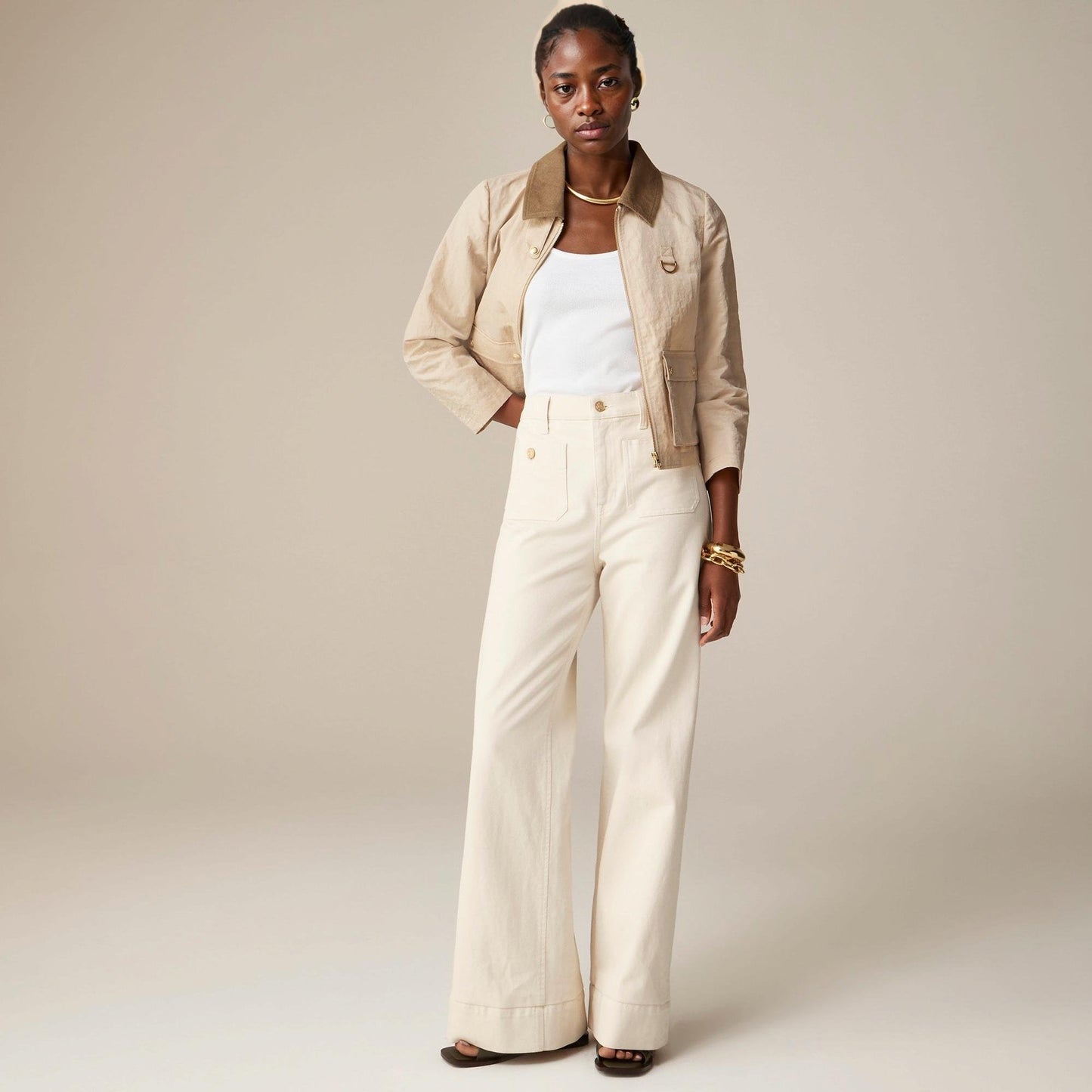 🔥Tummy Control Sailor Wide Leg Trouser