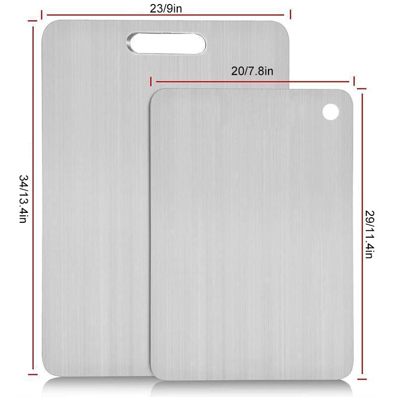 ChefEdge – Double Sided Stainless Steel Chopping Board