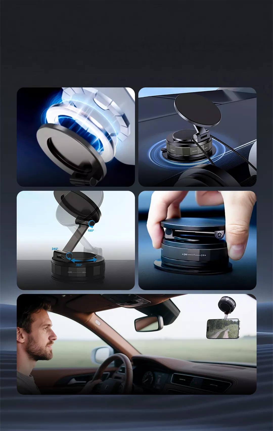 VacuMag – Ultra Stable Magnetic Phone Stand