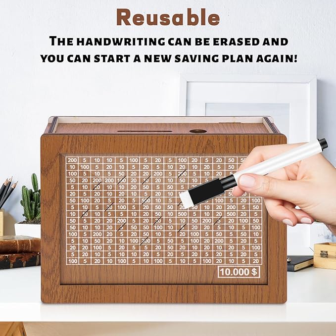 Vaultify – Elegant Wooden Savings Box
