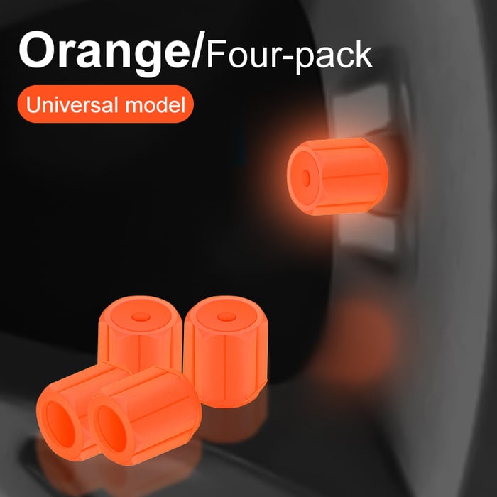 GlowRide - Fluorescent Wheel Valve Caps