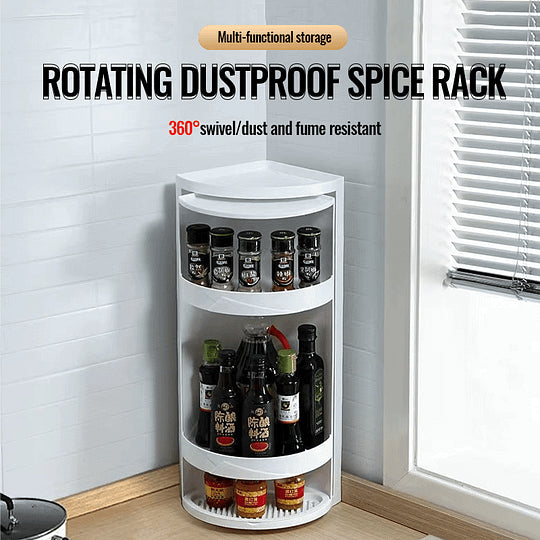 RevoRack – Multifunctional Turntable Wall Organizer