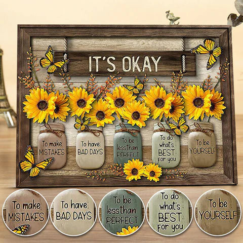 BloomFlight – Butterfly & Sunflower Wall Art