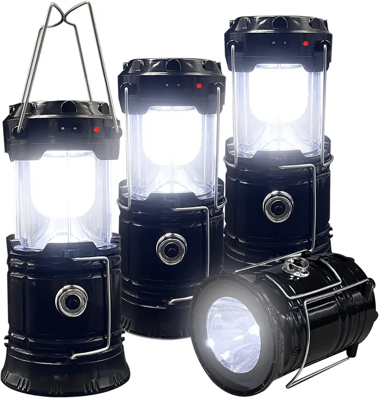 CampLuxe - Compact Collapsible Lantern with Solar Charging