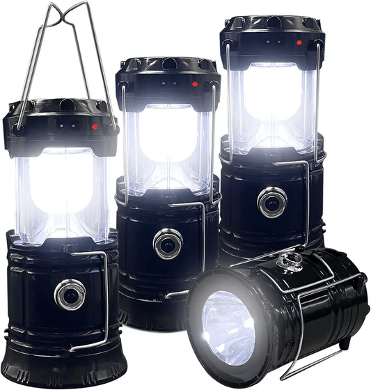 CampLuxe - Compact Collapsible Lantern with Solar Charging