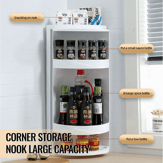 RevoRack – Multifunctional Turntable Wall Organizer
