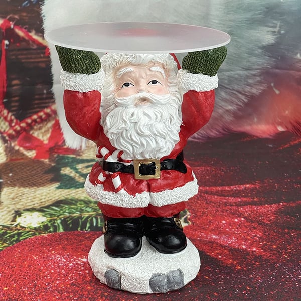 FrostyFeast – Christmas Snowman Treats Holder with Plate