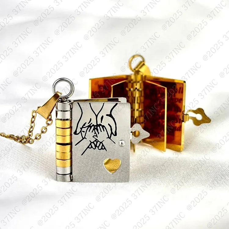 HeartScript - Daughter’s Love Story Book Necklace
