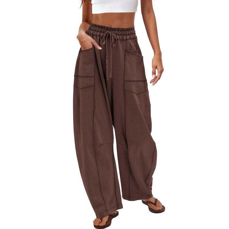 MoveLuxe | Relaxed Wide-Leg Drawstring Lounge Pants