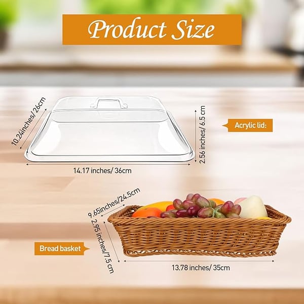 WovenDelight – Handcrafted Bread Basket