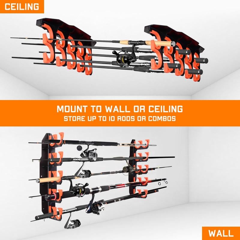 RodVault - Protective Multi-Rod Garage Organizer