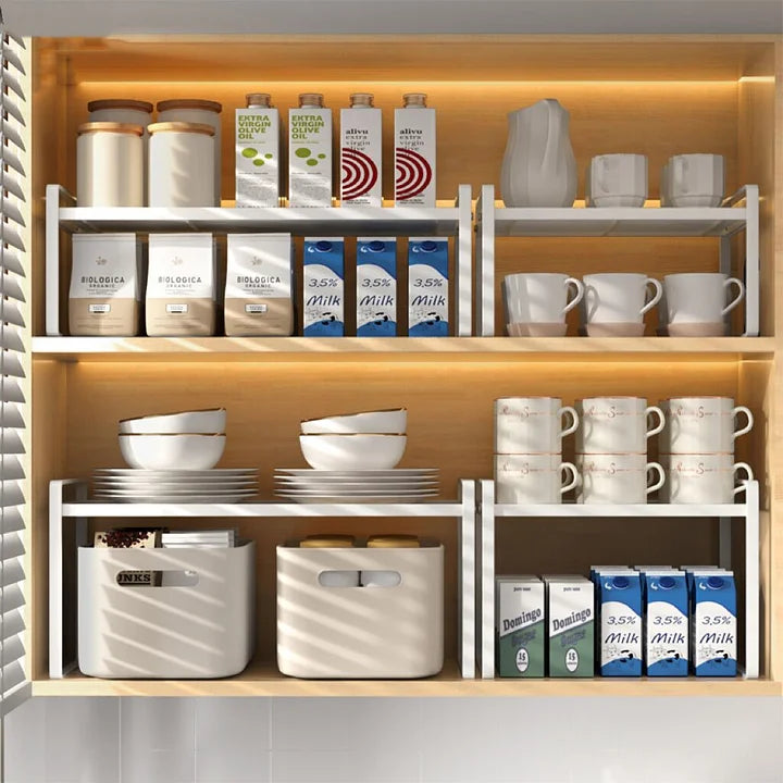 FlexaRack – Expandable Telescopic Countertop Organizer