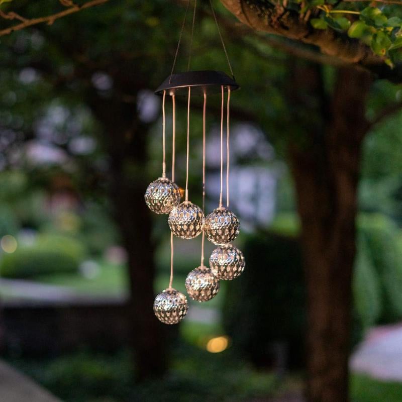 LumiOrb – Solar Rainbow LED Wind Chime